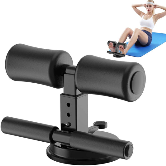 Sit-Up Bar With Foam Handle and Rubber Suction Seat